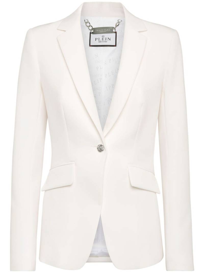 Philipp Plein Cady LS Crystal Skull blazer - White von Philipp Plein