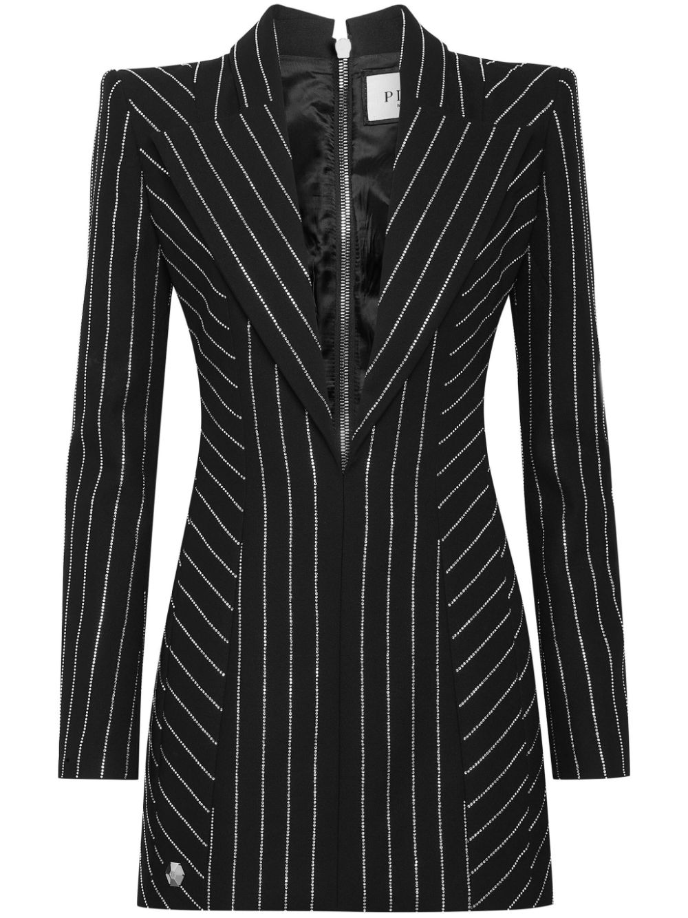Philipp Plein Cady pinstripe-pattern minidress - Black von Philipp Plein