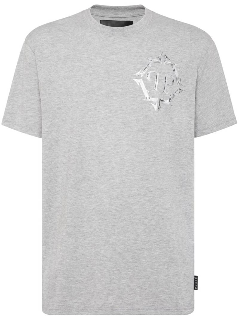 Philipp Plein Chrome logo-print T-shirt - Grey von Philipp Plein