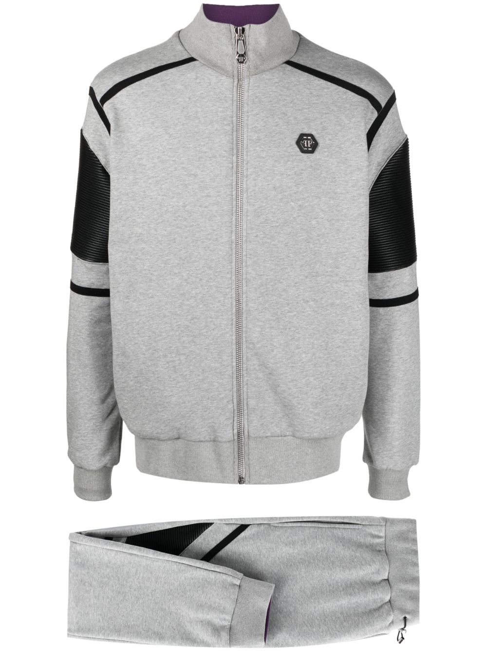 Philipp Plein Constructed cotton tracksuit (set of two) - Grey von Philipp Plein