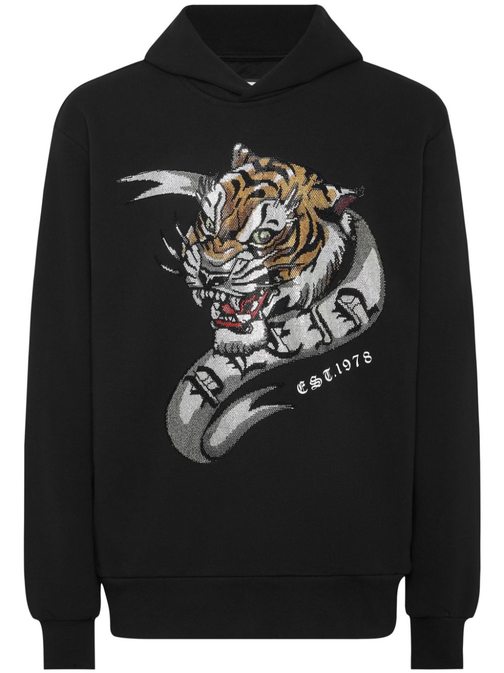 Philipp Plein Crystal Tattoo hoodie - Black von Philipp Plein