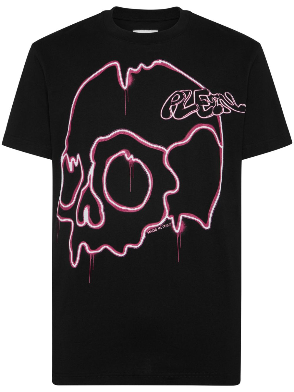 Philipp Plein Dripping Skull cotton T-shirt - Black von Philipp Plein