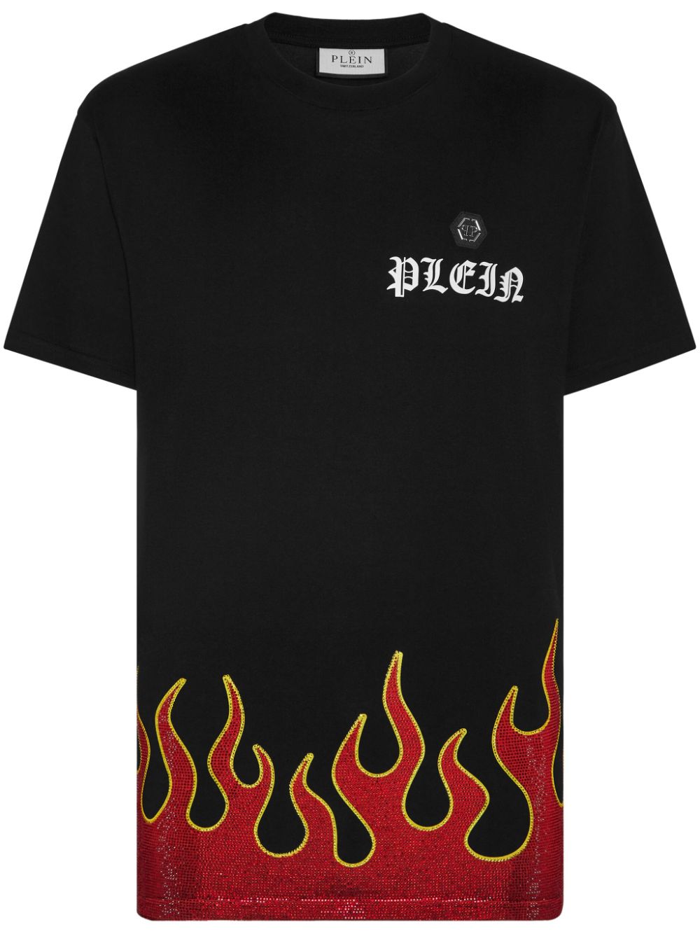 Philipp Plein Flame-print cotton T-shirt - Black von Philipp Plein