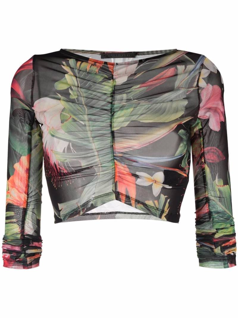 Philipp Plein Flowers long-sleeve top - Green von Philipp Plein