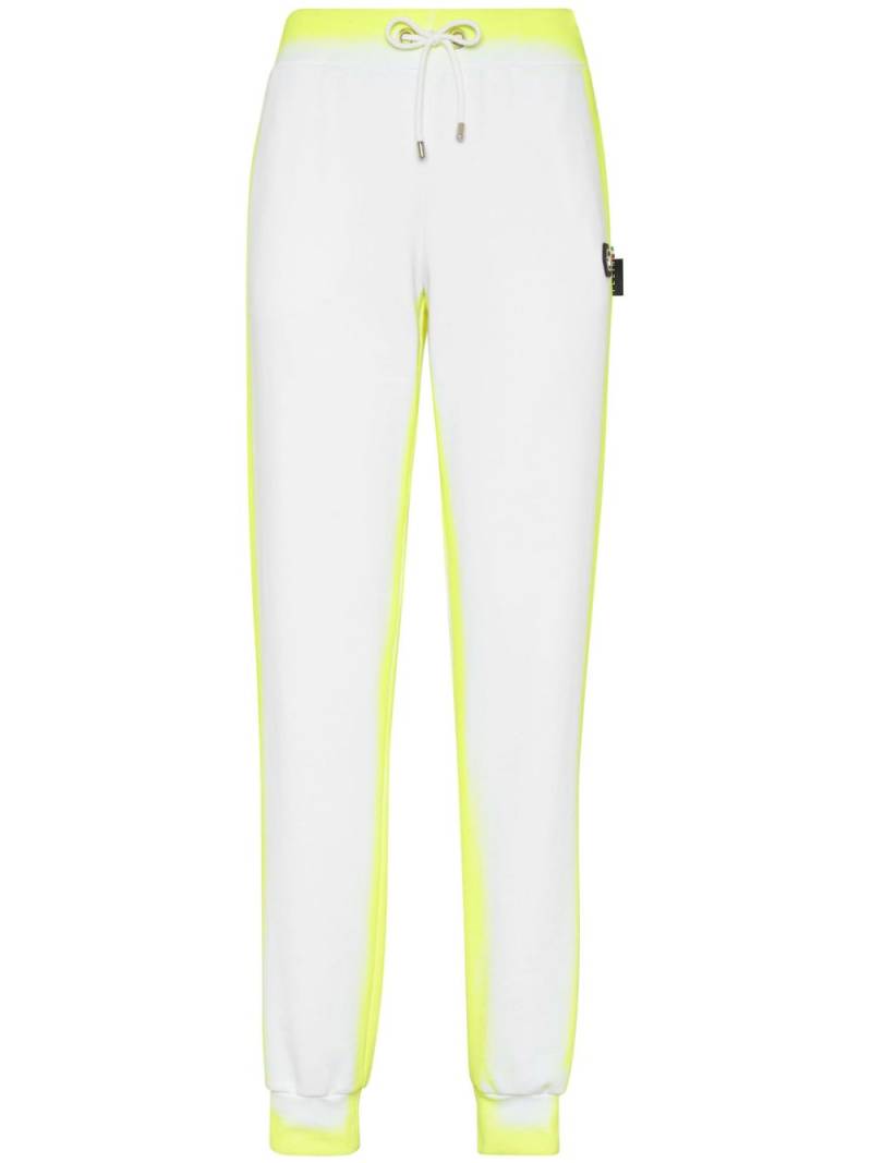 Philipp Plein Fluo cotton track pants - White von Philipp Plein