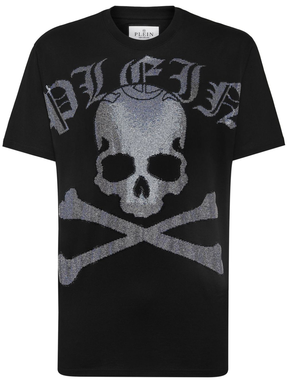 Philipp Plein Gothic Plein cotton T-shirt - Black von Philipp Plein