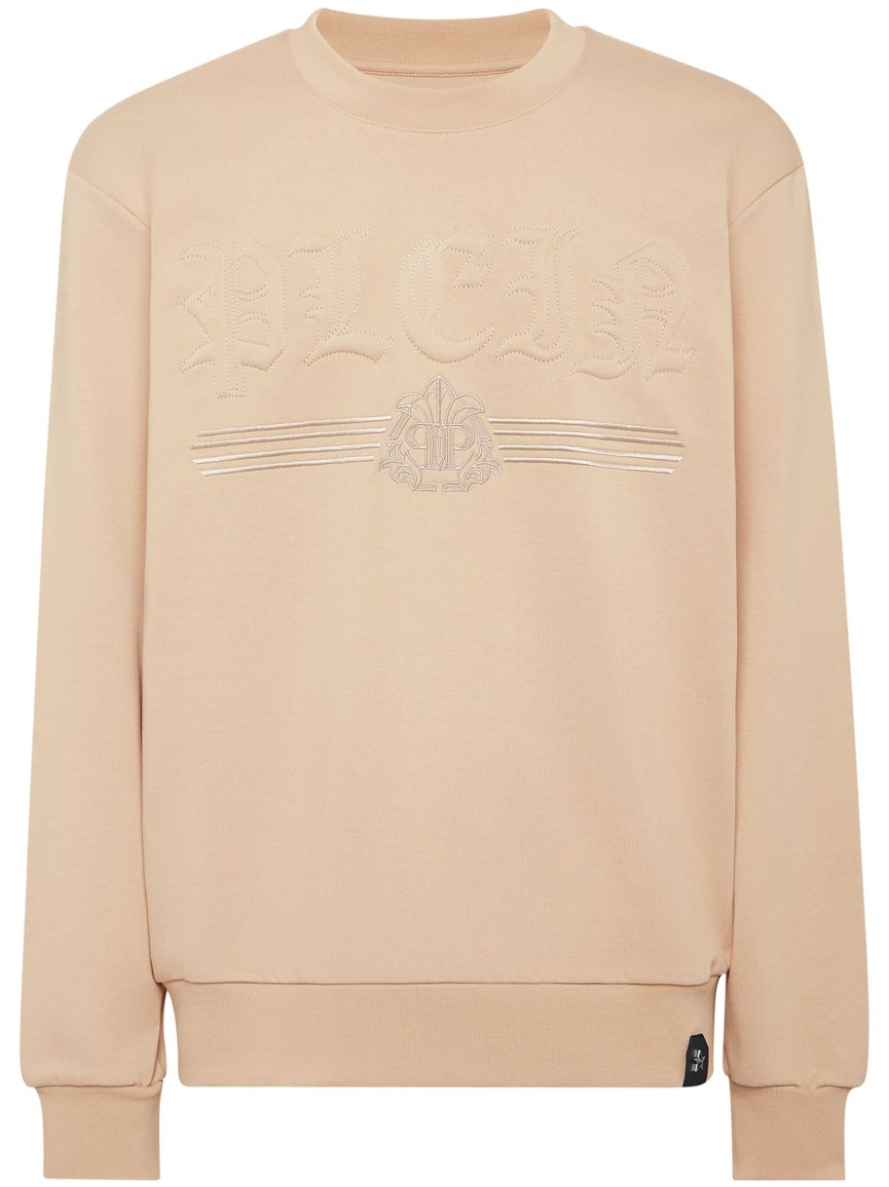 Philipp Plein Gothic Plein cotton sweatshirt - Neutrals von Philipp Plein