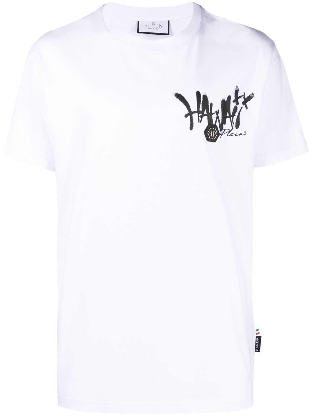 Philipp Plein Hawaii SS cotton T-shirt - White von Philipp Plein