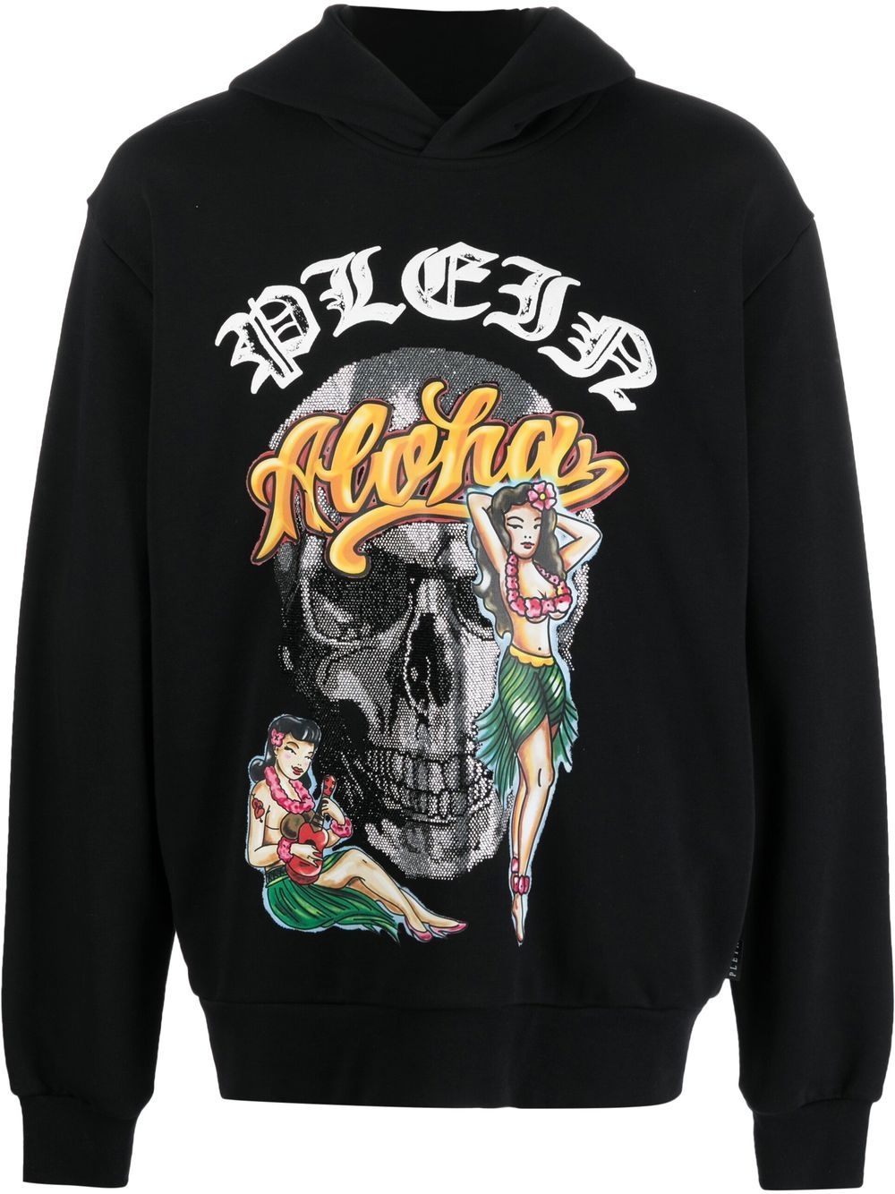 Philipp Plein Hawaii graphic-print hoodie - Black von Philipp Plein