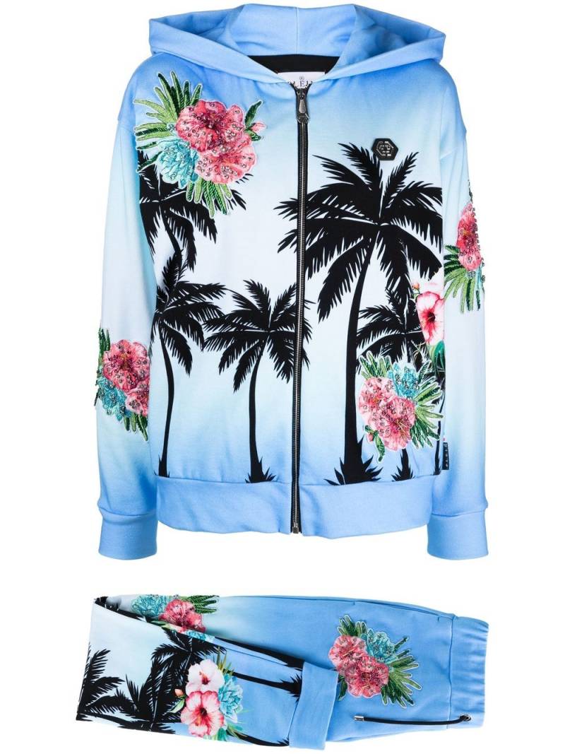 Philipp Plein Hawaii-print tracksuit set - Blue von Philipp Plein