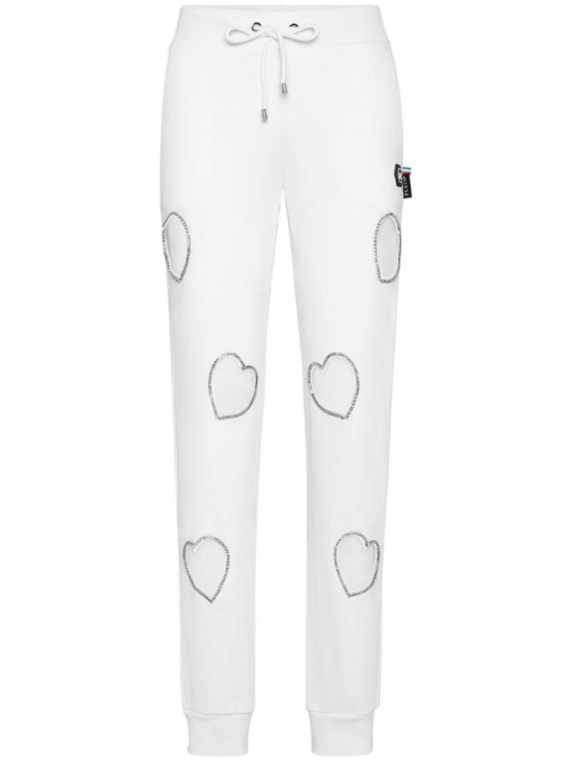 Philipp Plein Heart track pants - White von Philipp Plein