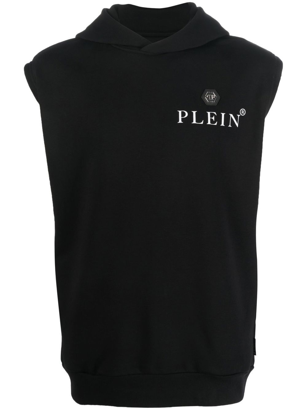 Philipp Plein Hexagon logo-print hoodie - Black von Philipp Plein