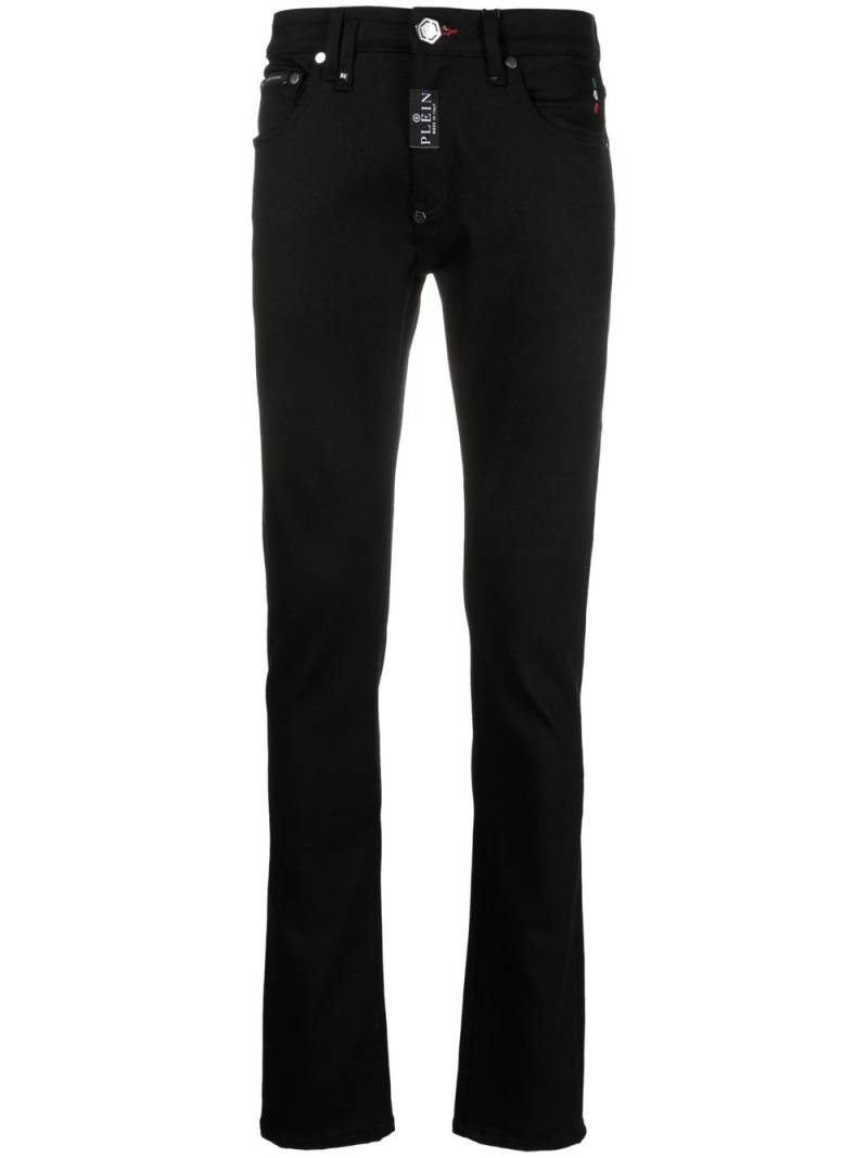 Philipp Plein Hexagon low-rise slim-cut jeans - Black von Philipp Plein