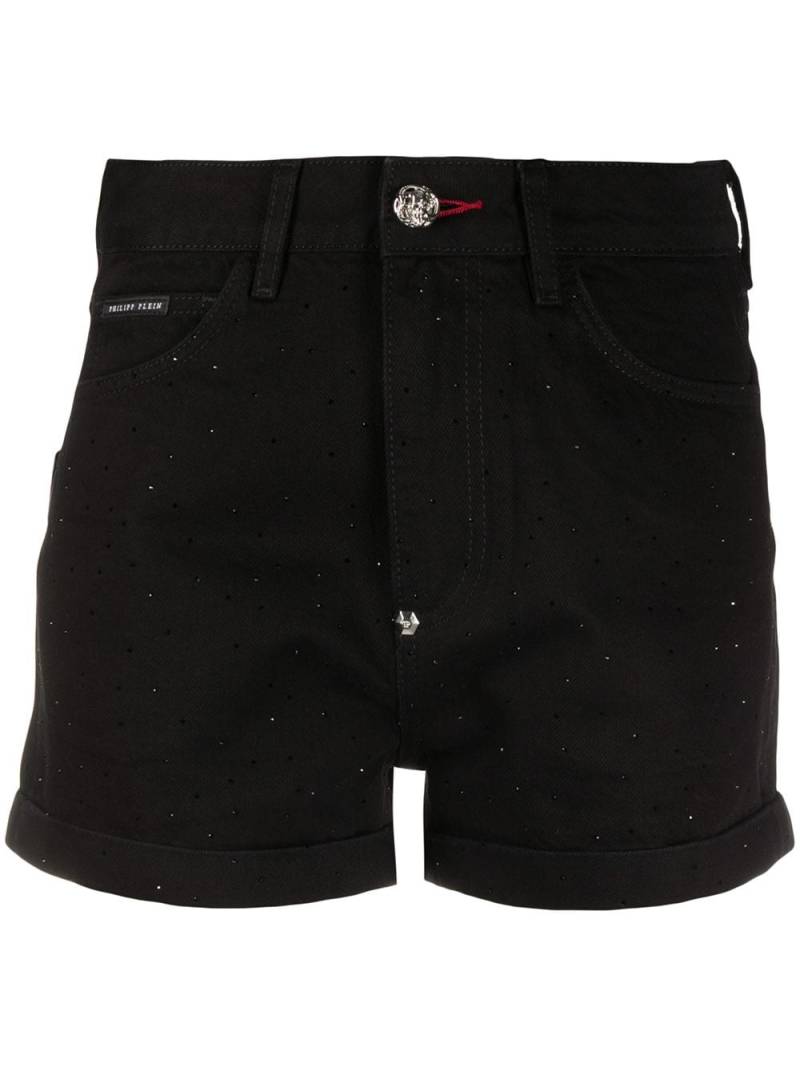 Philipp Plein crystal-embellished hot pants - Black von Philipp Plein