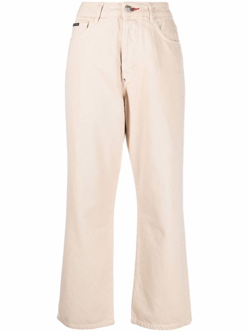 Philipp Plein Iconic Plein loose-cut trousers - Neutrals von Philipp Plein