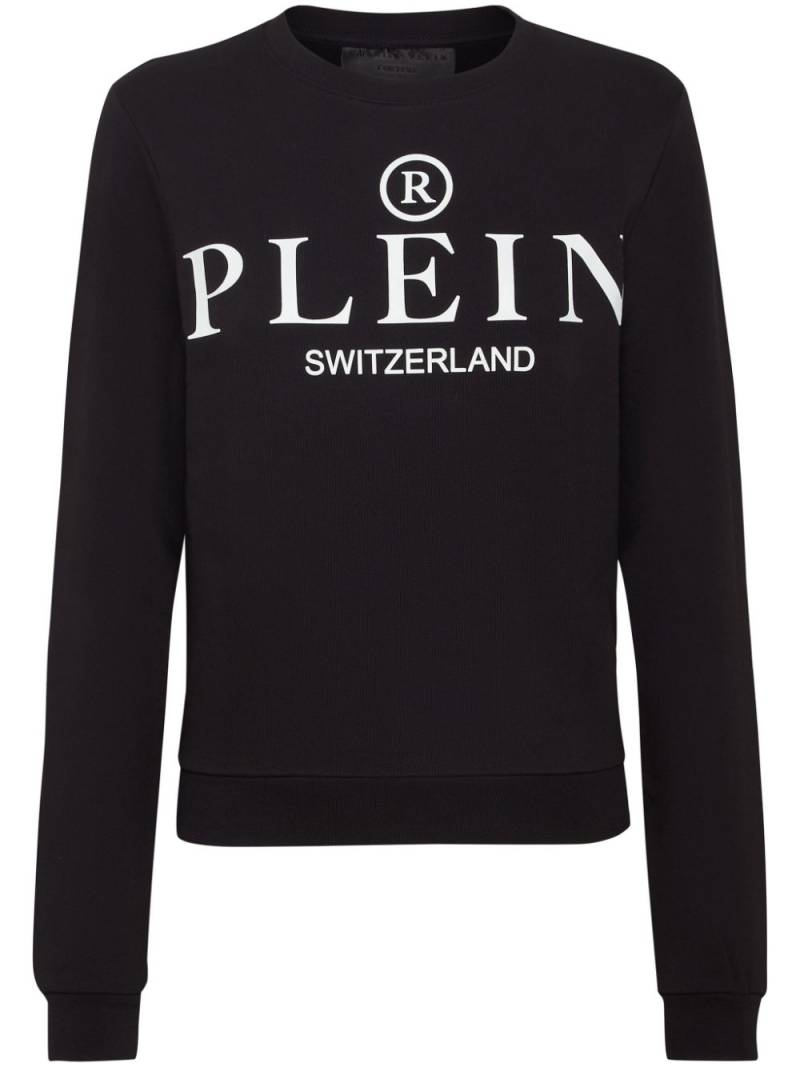 Philipp Plein Iconic Plein round-neck long-sleeve sweatshirt - Black von Philipp Plein