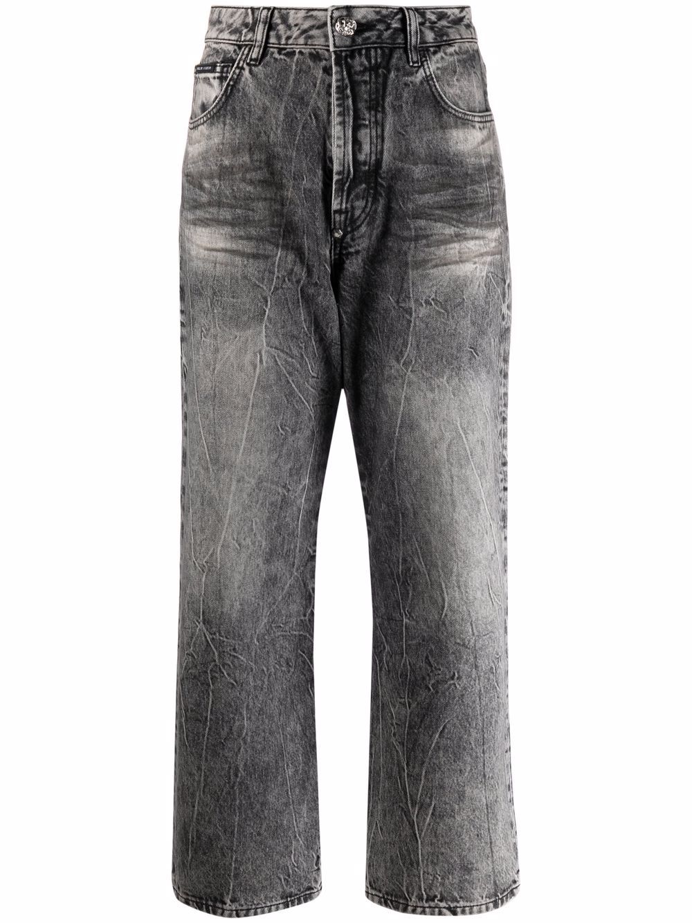 Philipp Plein Iconic Plein wide-leg jeans - Grey von Philipp Plein