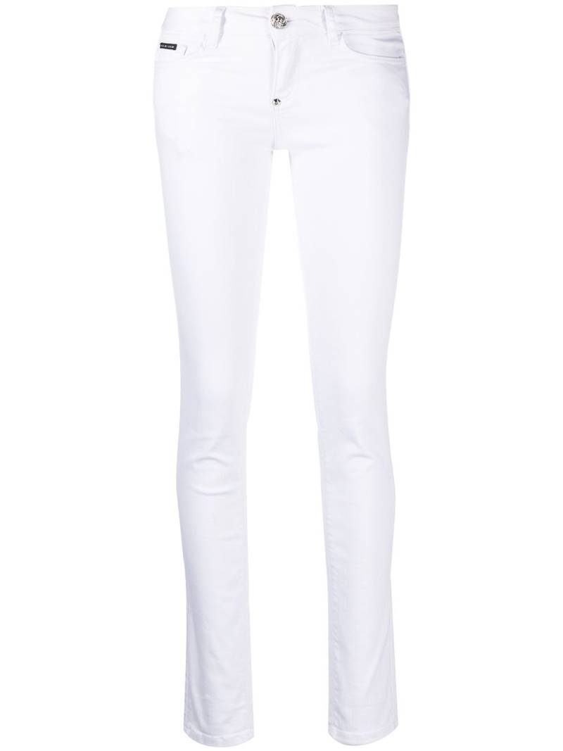 Philipp Plein Iconic slim fit jeans - White von Philipp Plein