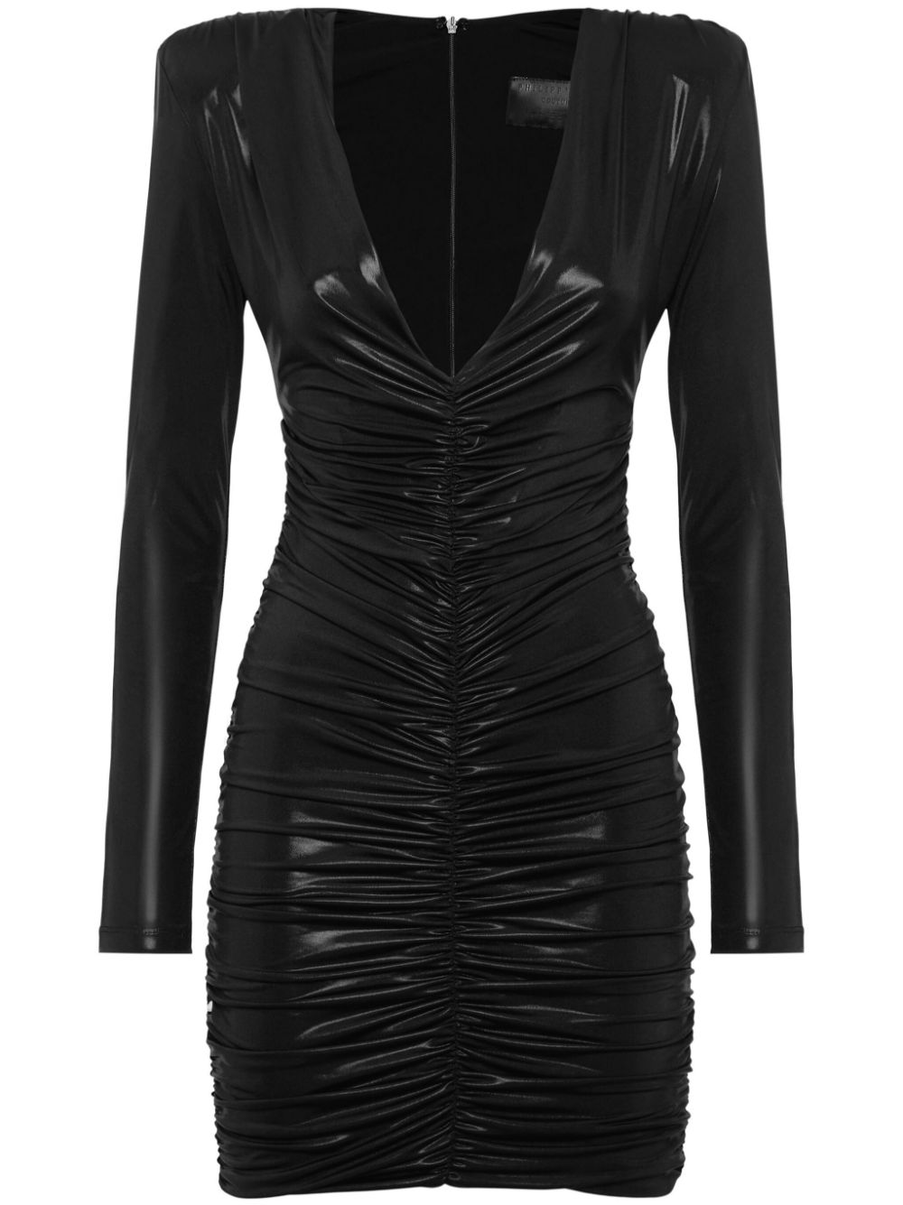 Philipp Plein LS Shiny mini dress - Black von Philipp Plein