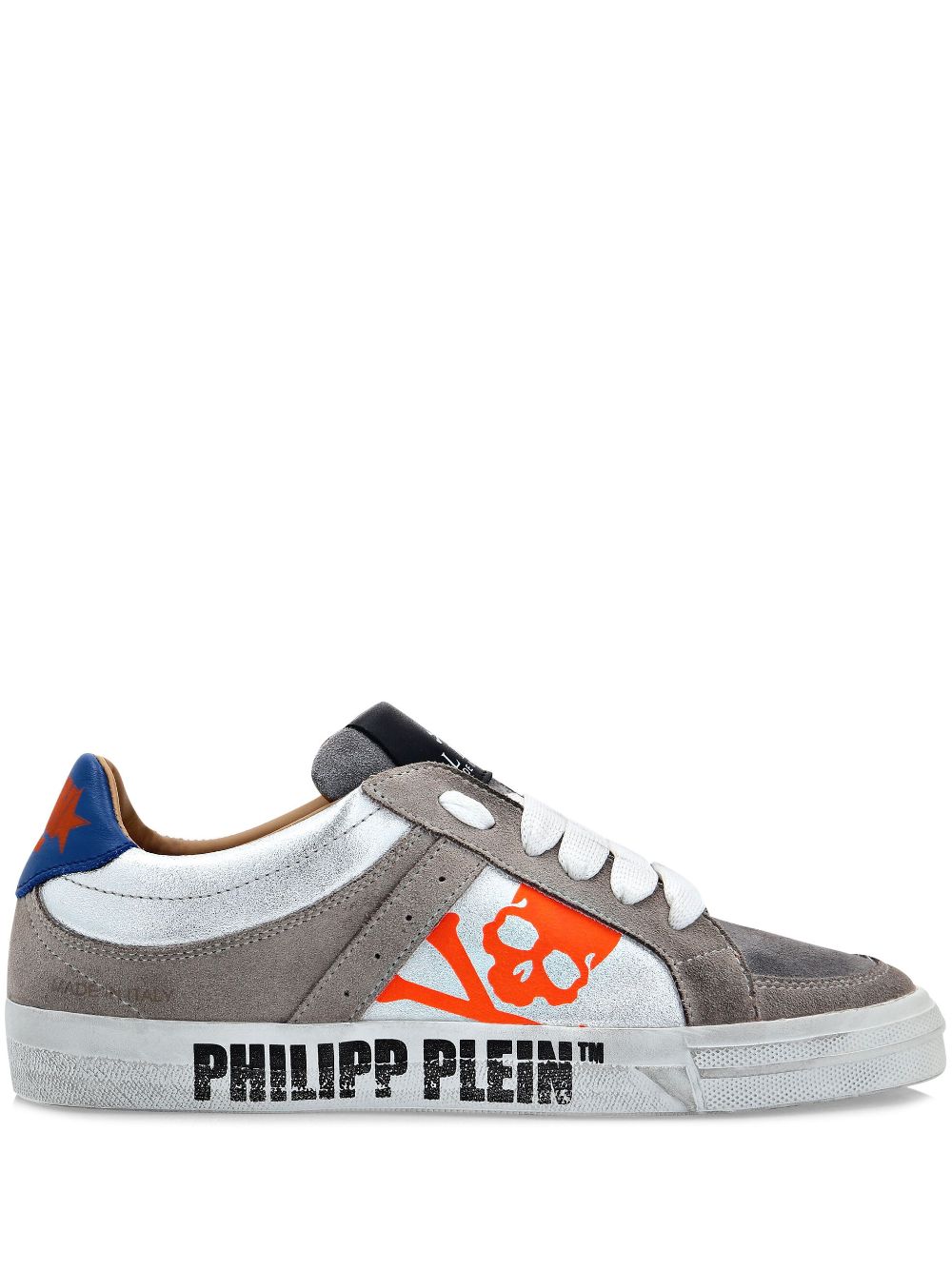 Philipp Plein Retrokickz TM leather sneakers - Grey von Philipp Plein