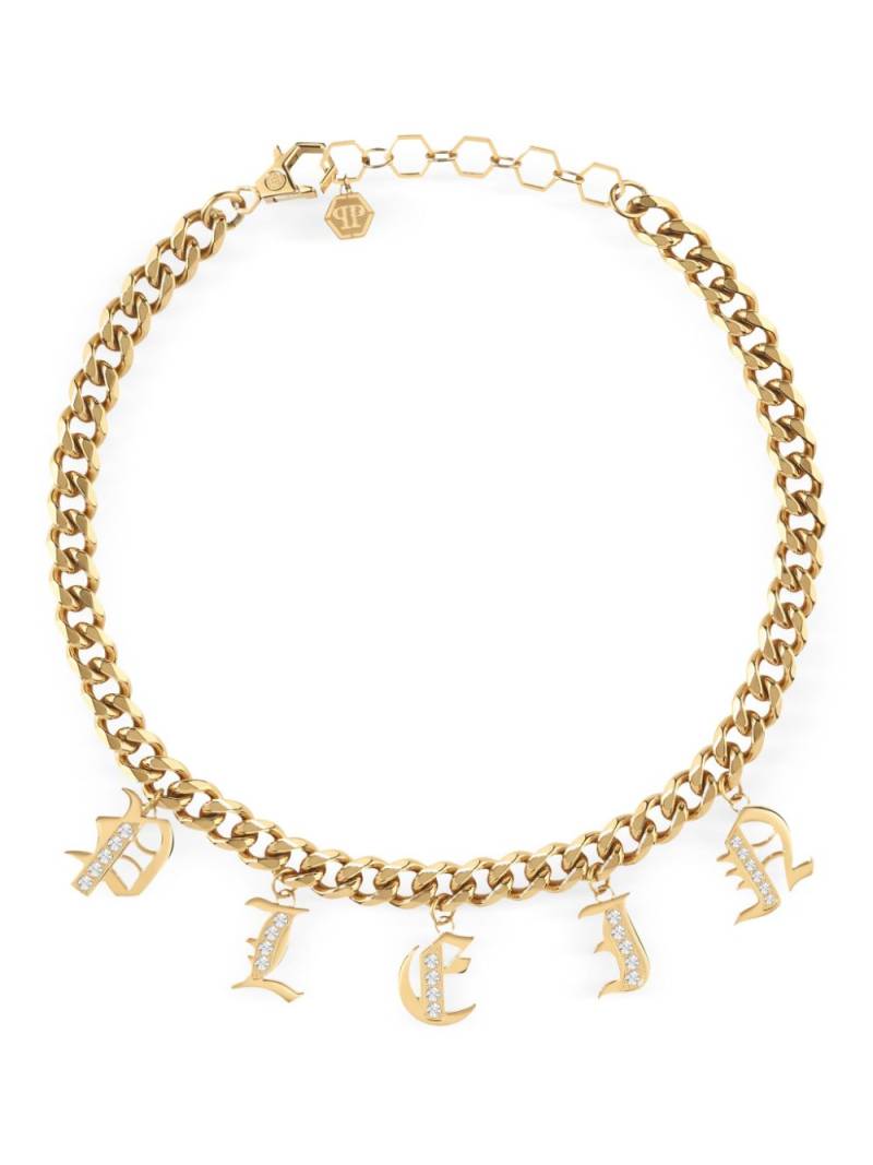 Philipp Plein Lettering necklace - Gold von Philipp Plein