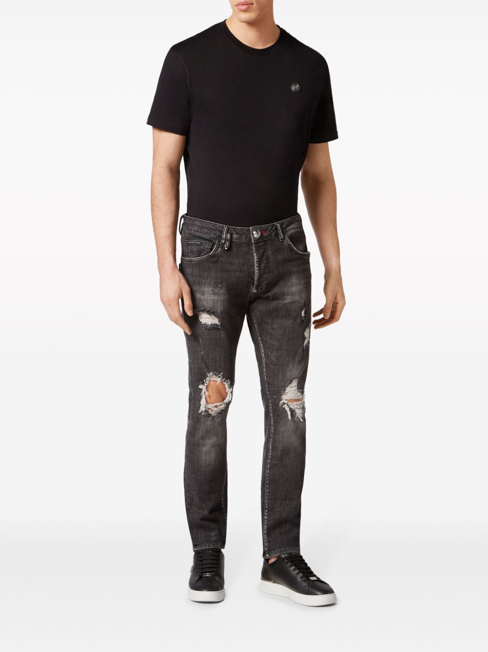 Philipp Plein Lion Circus straight-legged jeans - Grey von Philipp Plein