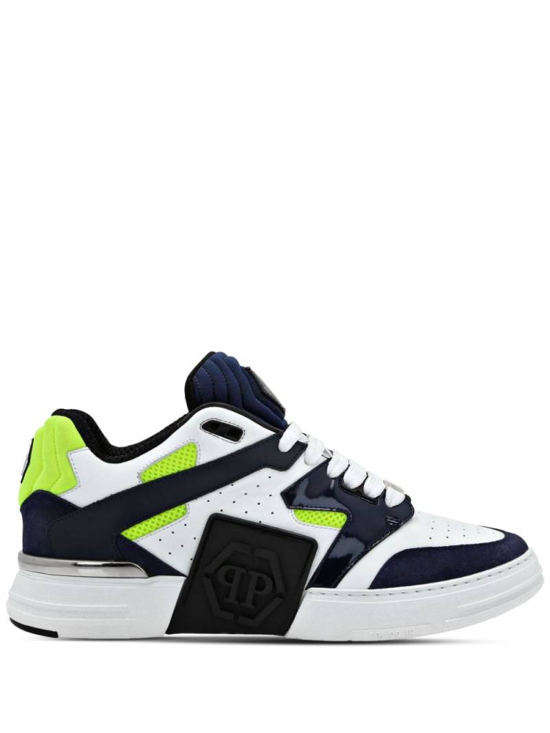 Philipp Plein Mix logo-patch sneakers - Blue von Philipp Plein