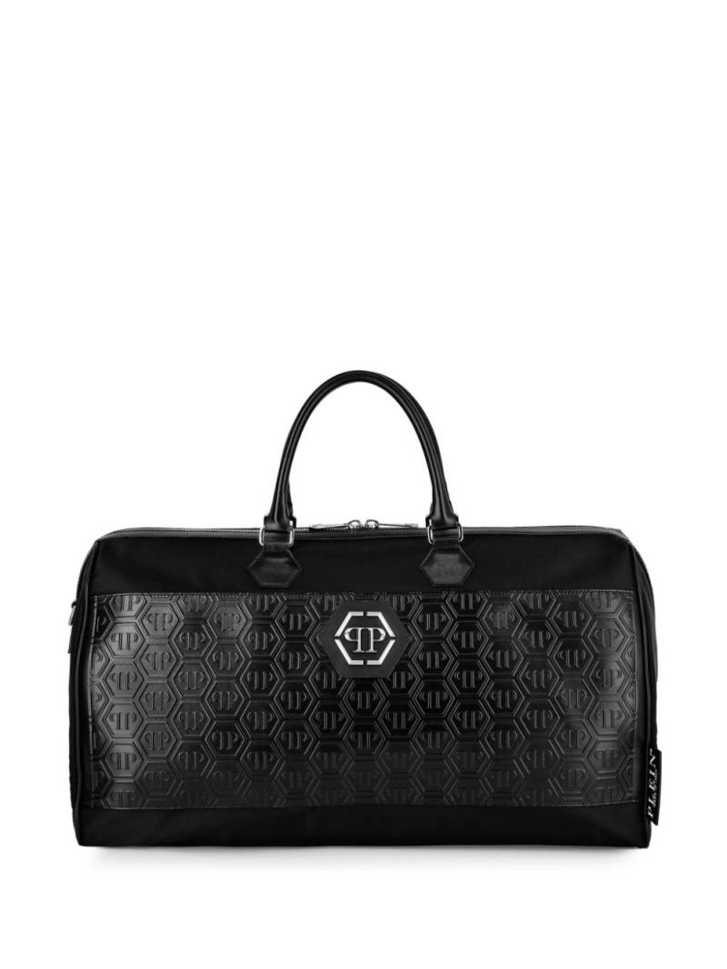 Philipp Plein Monogram leather laptop bag - Black von Philipp Plein