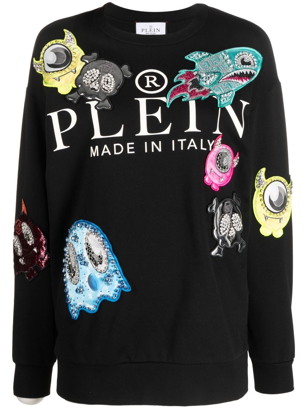 Philipp Plein Monsters logo-print sweatshirt - Black von Philipp Plein