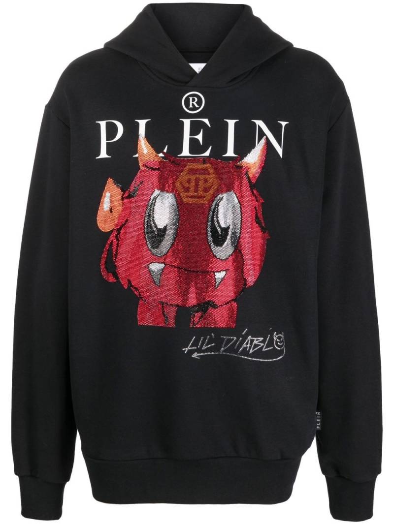 Philipp Plein Monsters print logo hoodie - Black von Philipp Plein