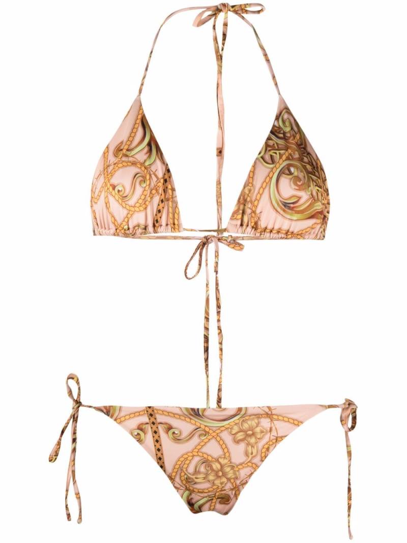 Philipp Plein New Baroque triangle bikini - Neutrals von Philipp Plein