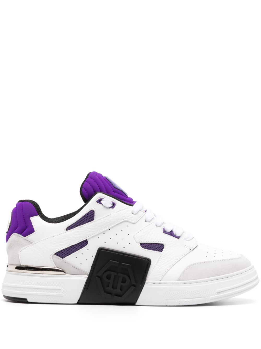 Philipp Plein Phantom Street leather sneakers - White von Philipp Plein