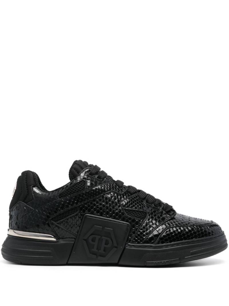 Philipp Plein Python leather sneakers - Black von Philipp Plein