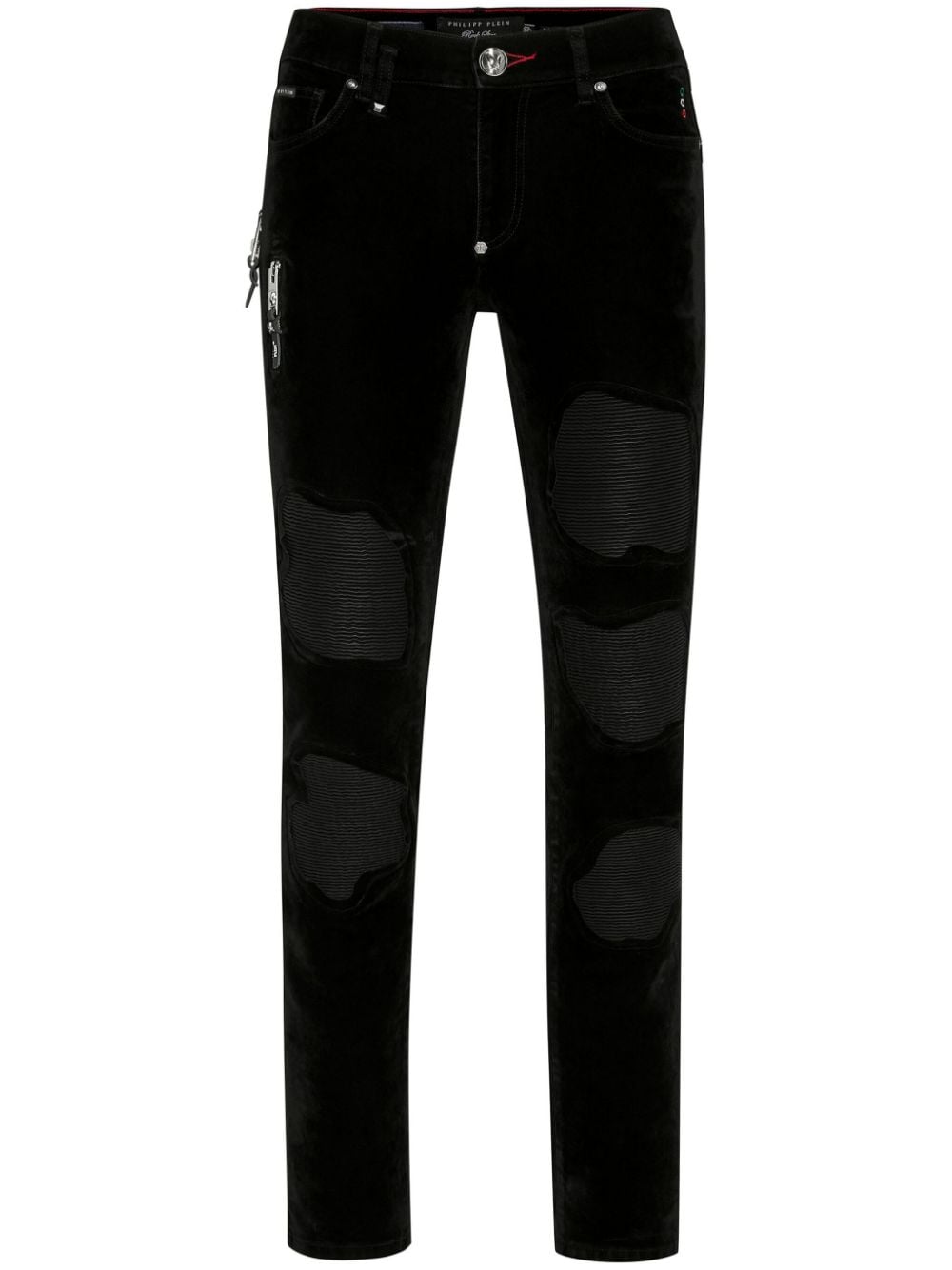 Philipp Plein Rock Star ribbed-panels skinny jeans - Black von Philipp Plein