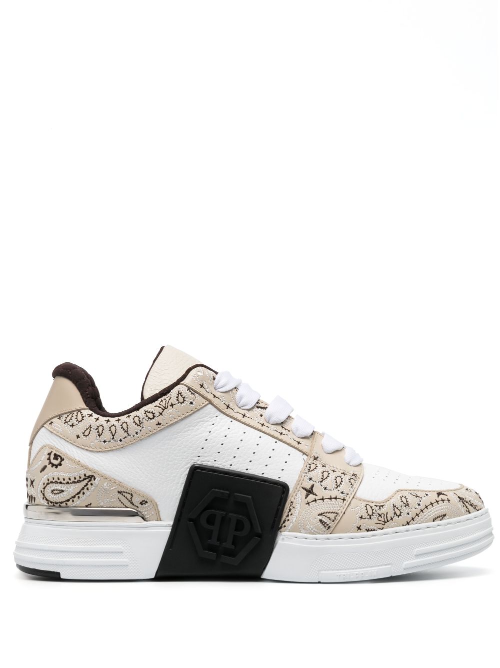 Philipp Plein Royal Street paisley-print low-top sneakers - White von Philipp Plein