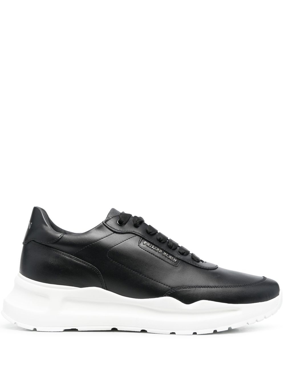 Philipp Plein Runner leather low-top sneakers - Black von Philipp Plein