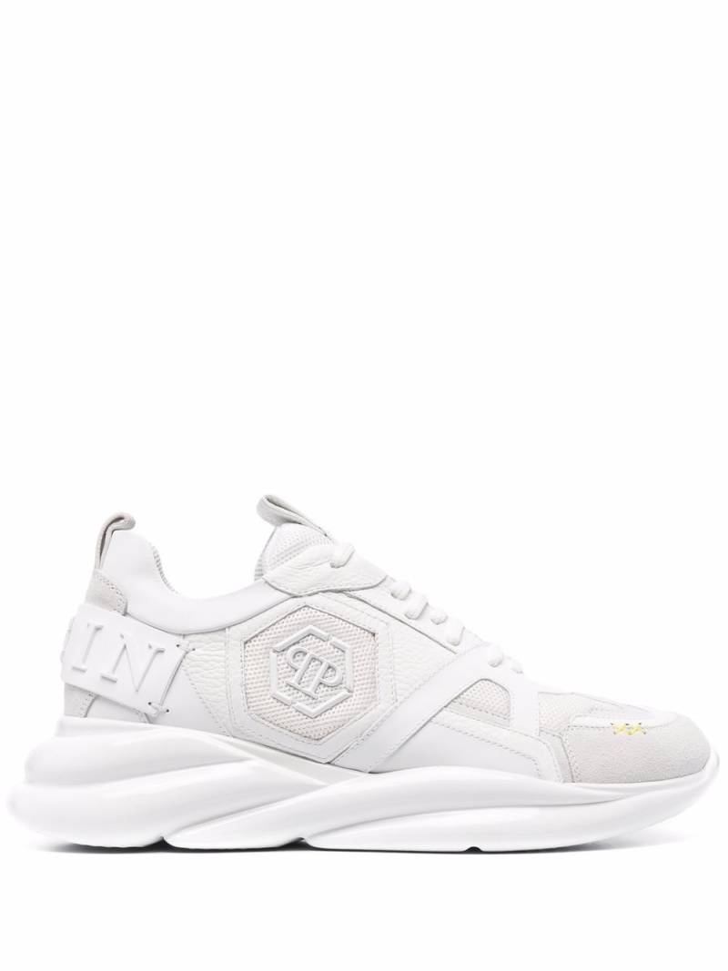 Philipp Plein Runner mixed-material sneakers - White von Philipp Plein