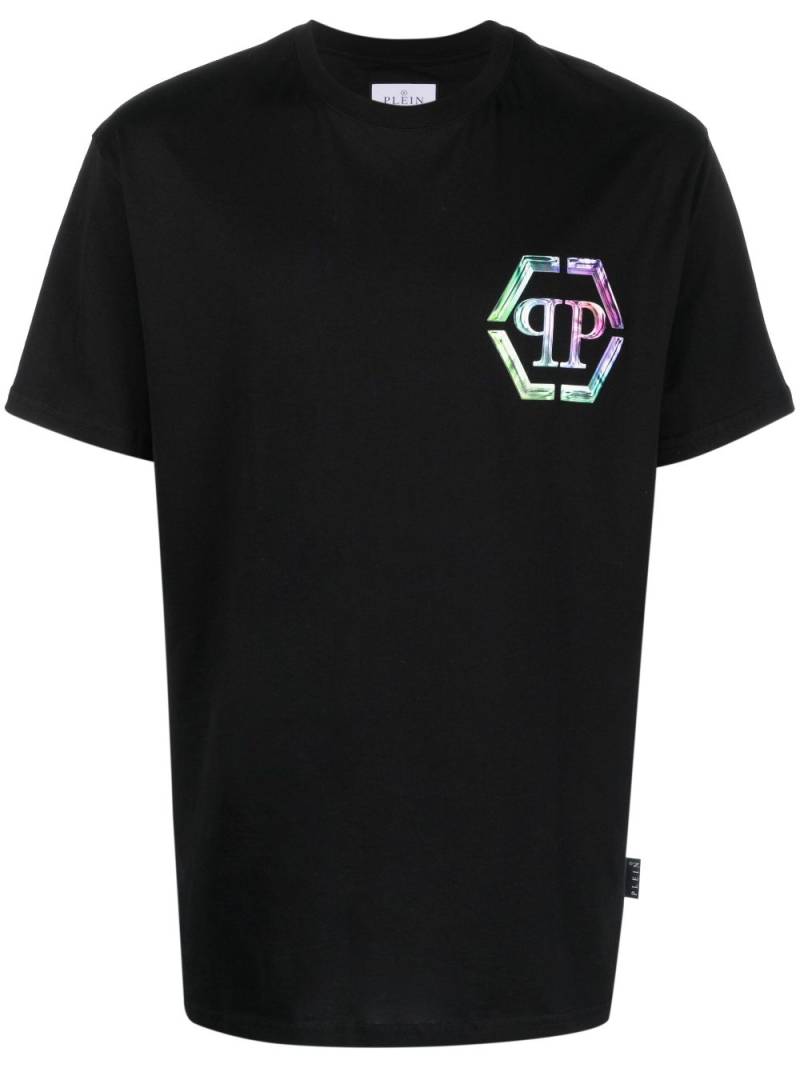 Philipp Plein SS PP Glass logo-print T-shirt - Black von Philipp Plein