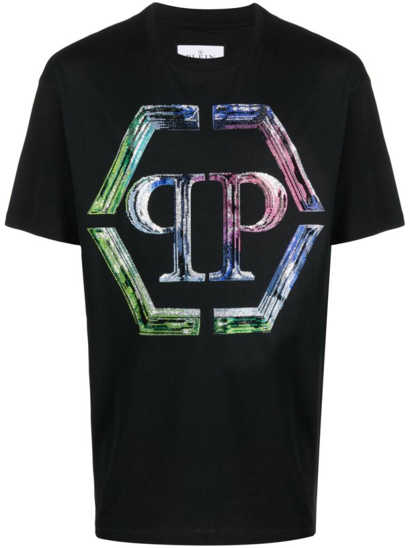 Philipp Plein SS PP Glass round-neck T-shirt - Black von Philipp Plein