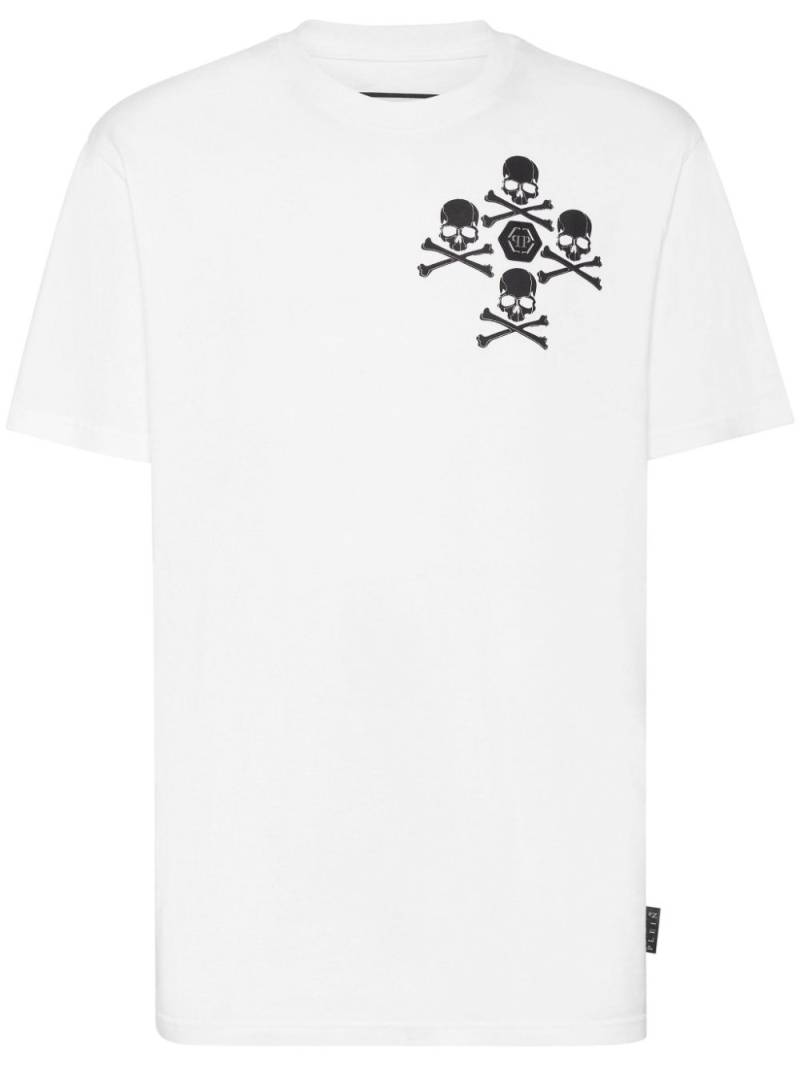 Philipp Plein SS Skull and Bones t-shirt - White von Philipp Plein