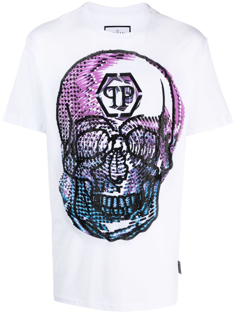 Philipp Plein SS Skull round-neck T-shirt - White von Philipp Plein