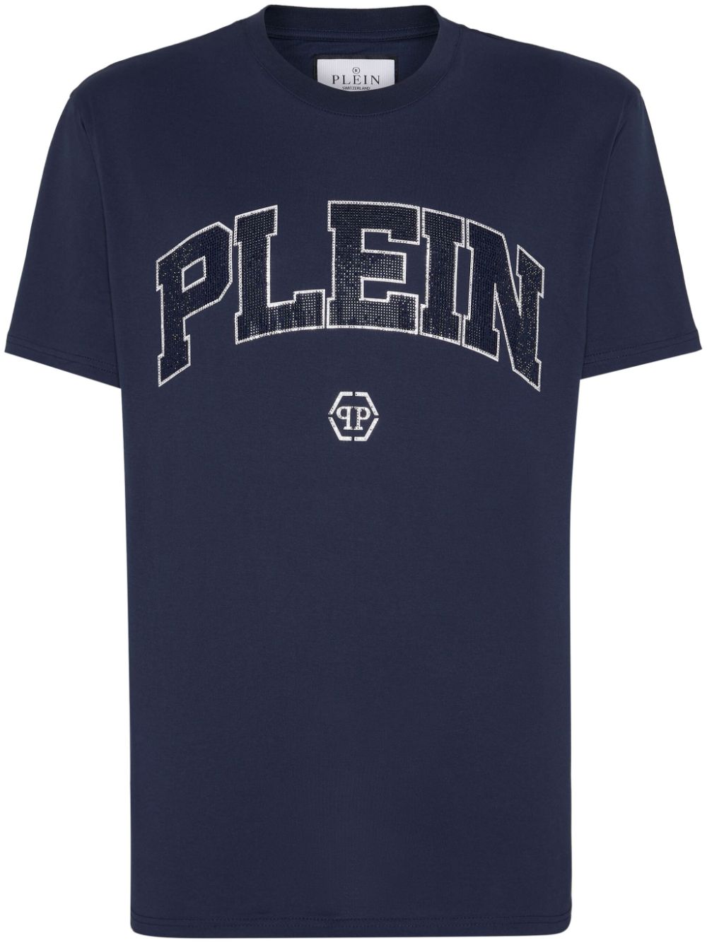 Philipp Plein Stones short sleeve cotton t-shirt - Blue von Philipp Plein