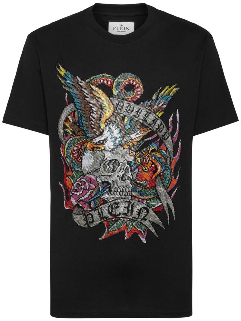 Philipp Plein SS Tattoo glass t-shirt - Black von Philipp Plein