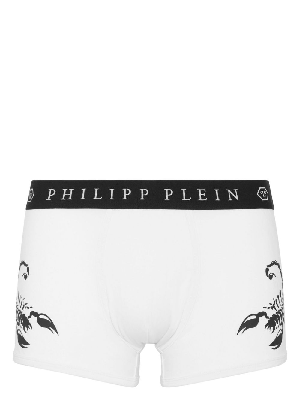 Philipp Plein Scorpion-print modal-blend boxer briefs - White von Philipp Plein