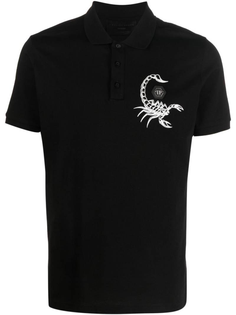 Philipp Plein Scorpion-print polo shirt - Black von Philipp Plein