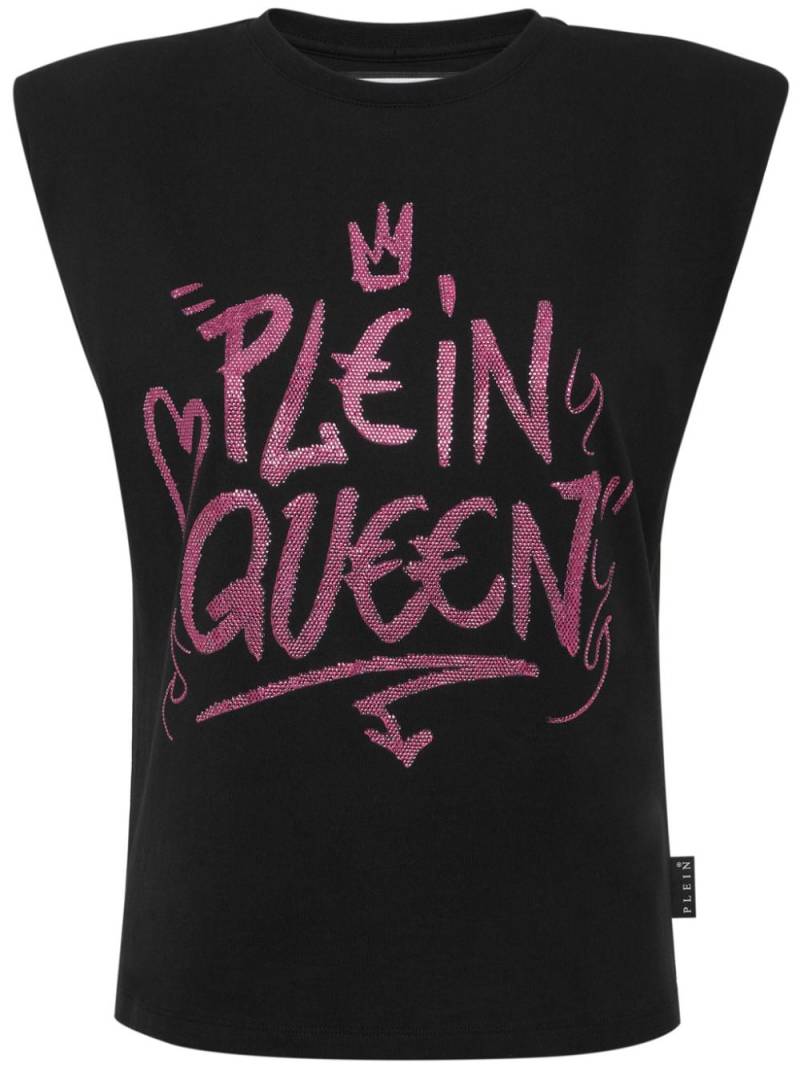 Philipp Plein Sexy Pure crystals-embellished sleeveless t-shirt - Black von Philipp Plein