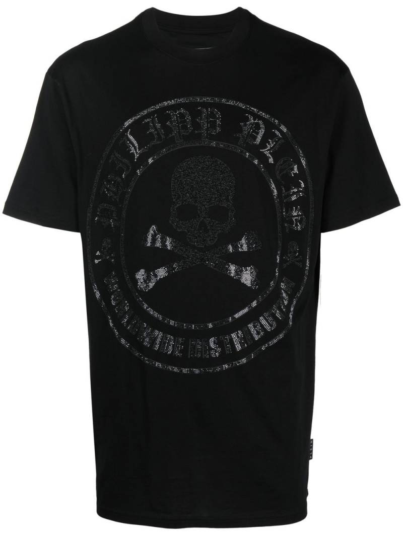 Philipp Plein Skull Bones logo T-shirt - Black von Philipp Plein