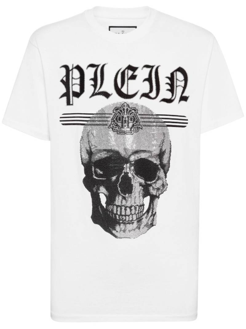 Philipp Plein Skull crystal-embellished T-shirt - White von Philipp Plein