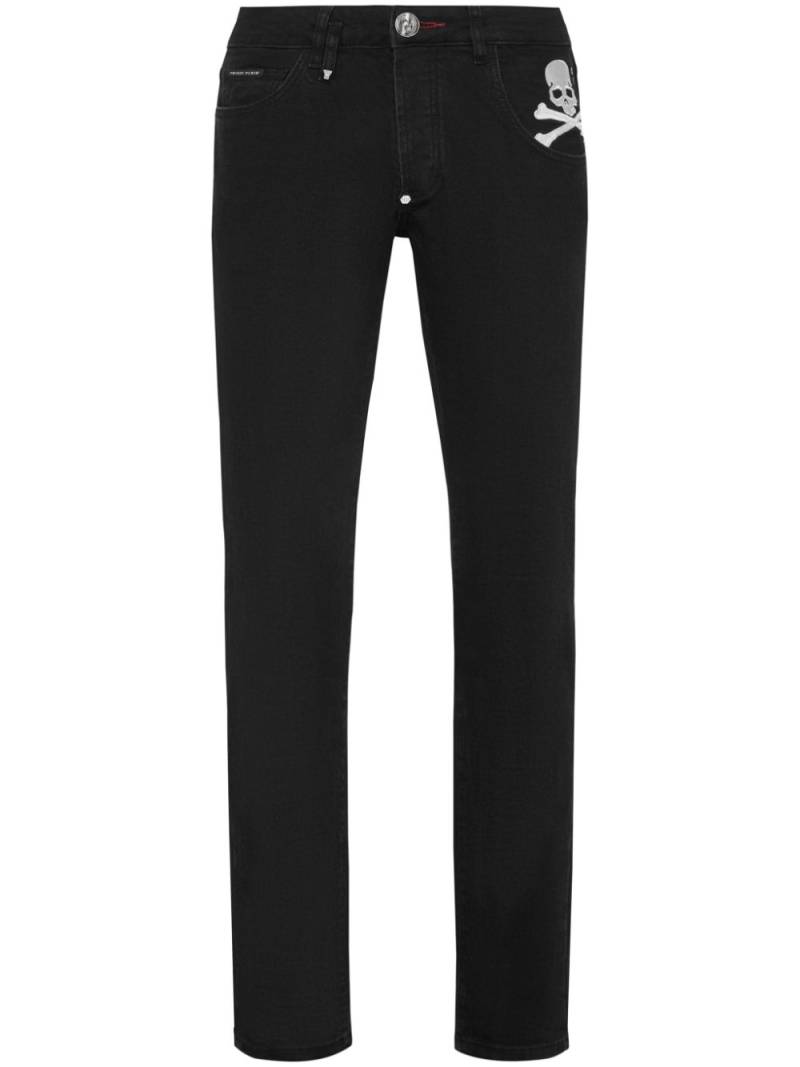 Philipp Plein Skull-print straight-leg jeans - Black von Philipp Plein