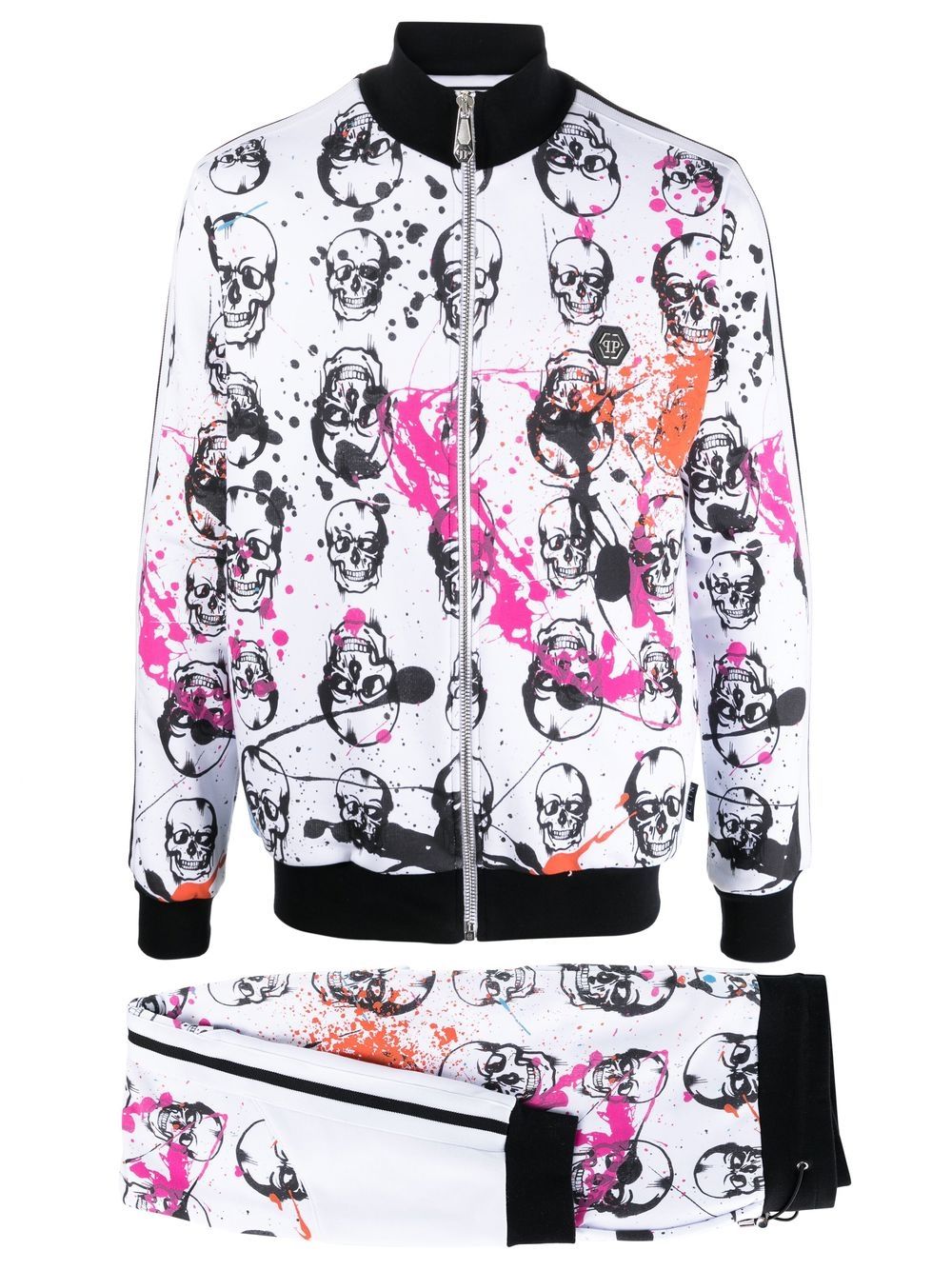 Philipp Plein Skull-print tracksuit set - White von Philipp Plein